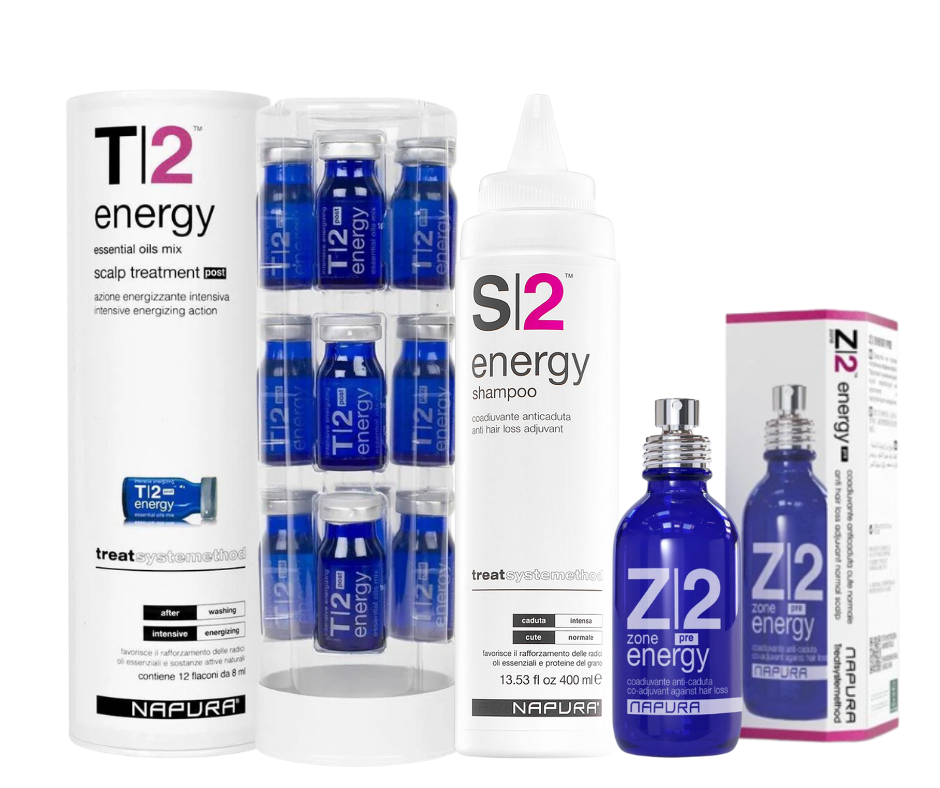 NAPURA Hair Loss Bundle (Treatment / Shampoo / Vials) – NAPURA ITALY