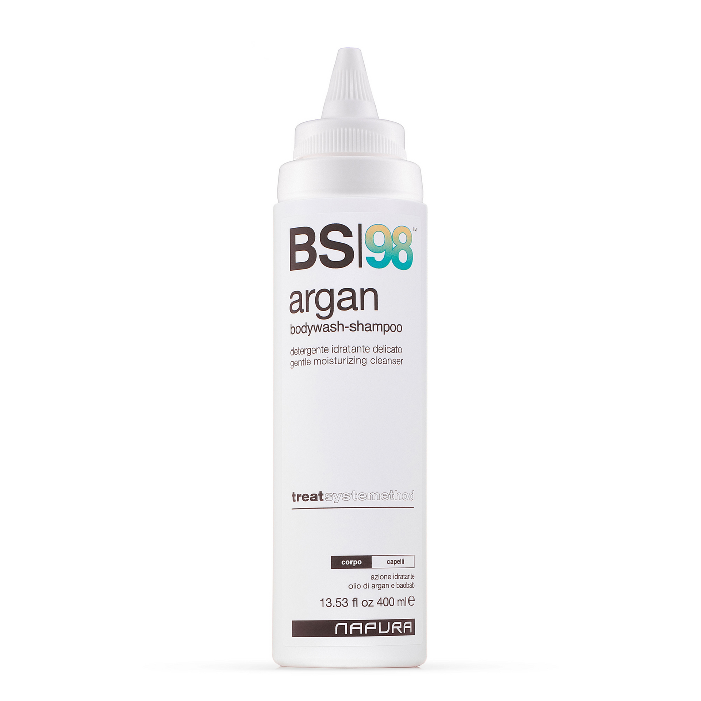 NAPURA BS98 (13.53 fl oz) 2-in-1 Argan Oil Moisturizing Shower Gel and Shampoo