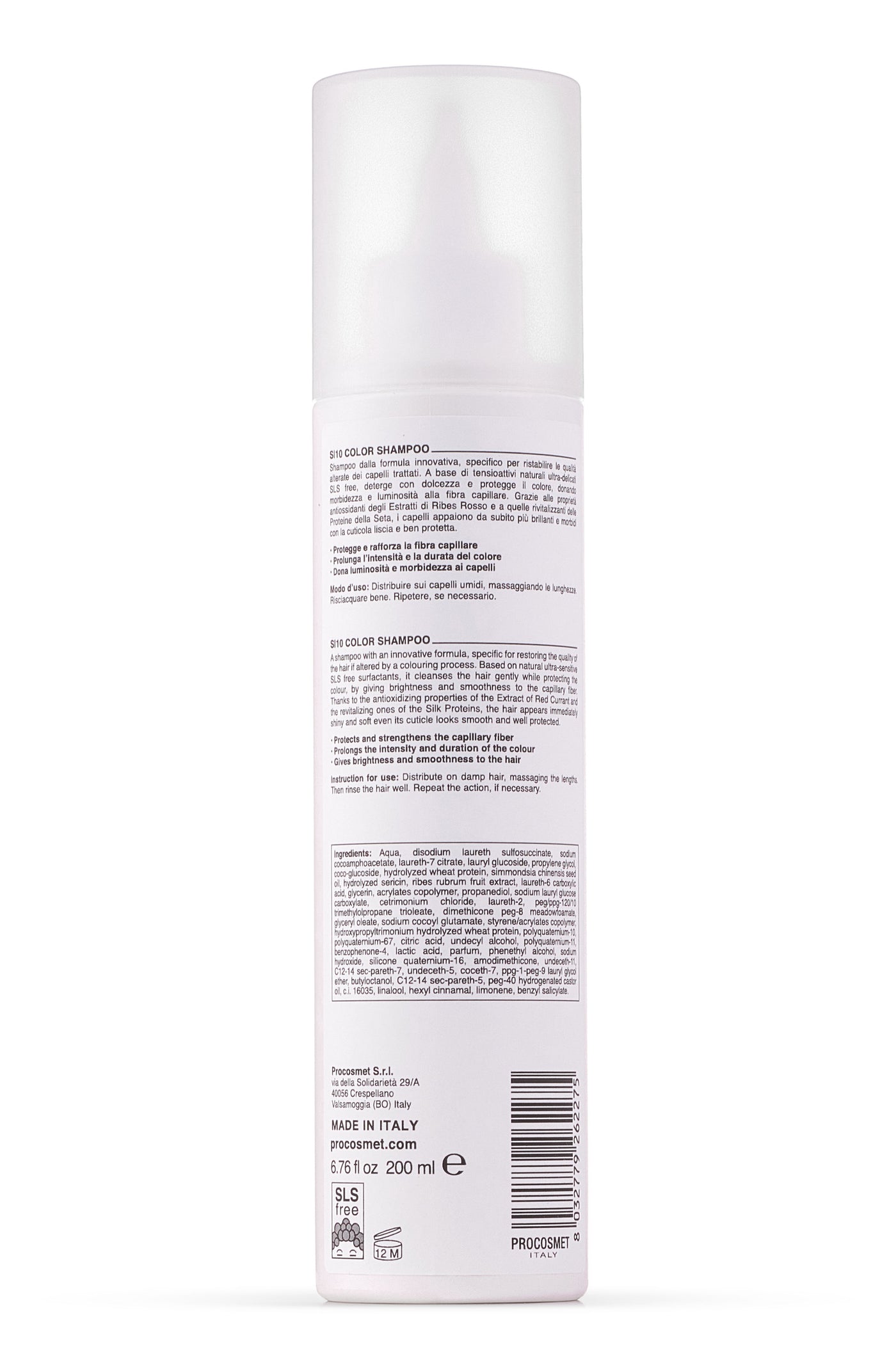 NAPURA S10 (6.76 fl oz) Professional Shampoo for Color Treated Hair